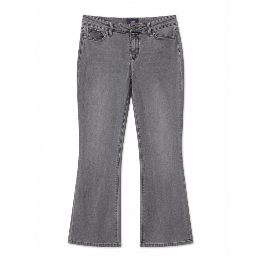 NYDJ Womens Barbara Bootcut Jeans Gray Size 8 Lift Tuck Technology Stretch